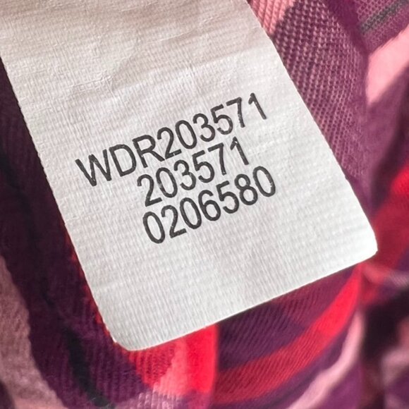 ✅ J.Jill Plaid Checked Burgundy Red Midi Dress Rayon SIZE X-SMALL - Picture 7 of 7